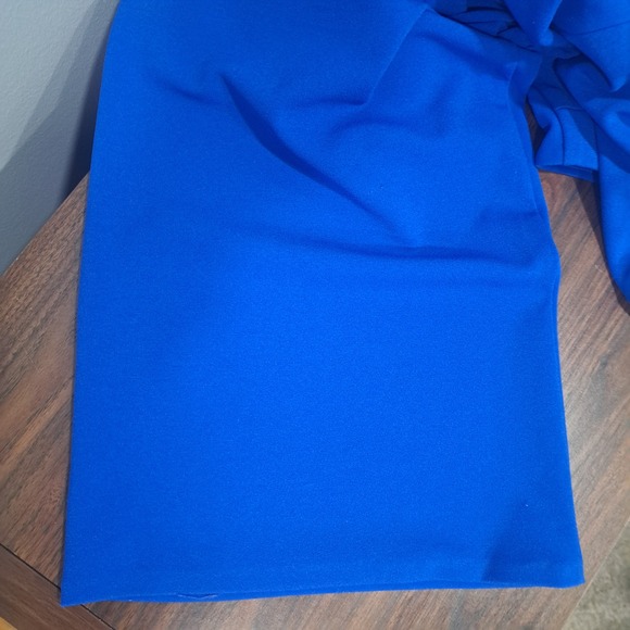 Express SMALL Sleeveless Jumpsuit Bright Blue Open Back Pockets V Neck - Picture 7 of 8